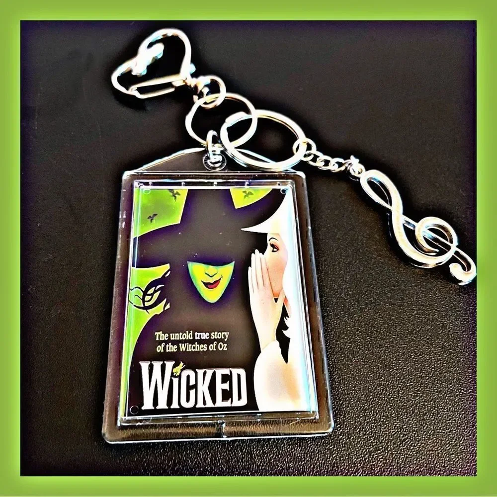 *30off3* Wicked Double Sided Keychain. Musical Theater Fan Will Love Their Gift.